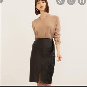 Vegan leather Arielle skirt. Super cute but too small on me, fits like a 2-4